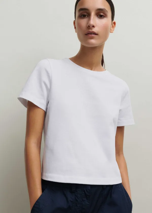 Best ME+EM Cotton Crop Tee Bright White