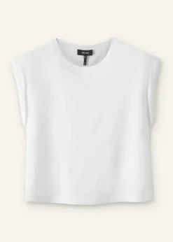New ME+EM Cotton Muscle Sweatshirt Tee Fresh White