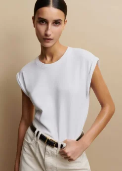 New ME+EM Cotton Muscle Sweatshirt Tee Fresh White