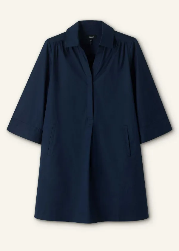 Discount ME+EM Cotton Poplin Swing Dress + Belt Eclipse