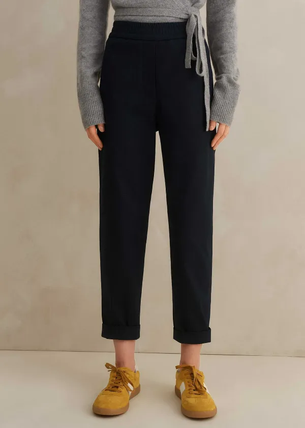 New ME+EM Cotton Pull On Chino Navy