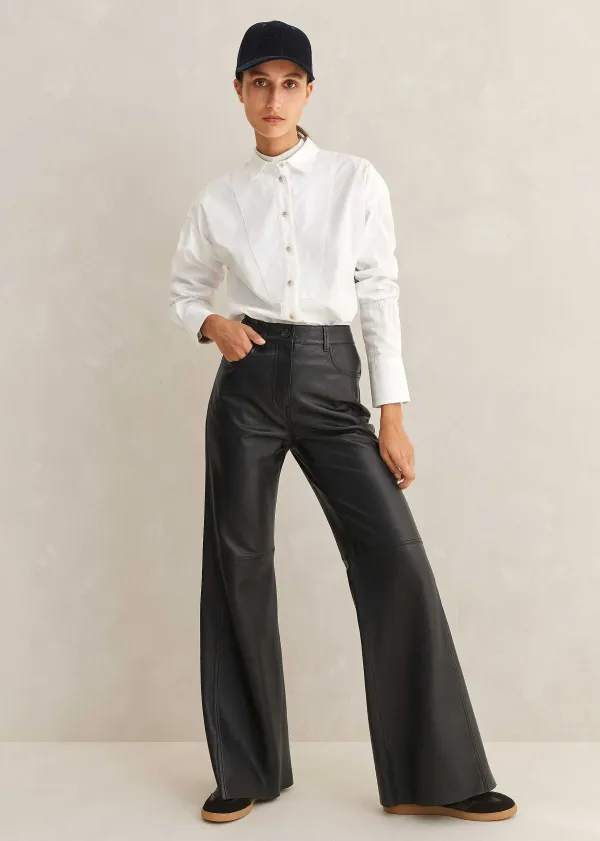 Outlet ME+EM Crease Less Cotton Elastic Sleeve Shirt White