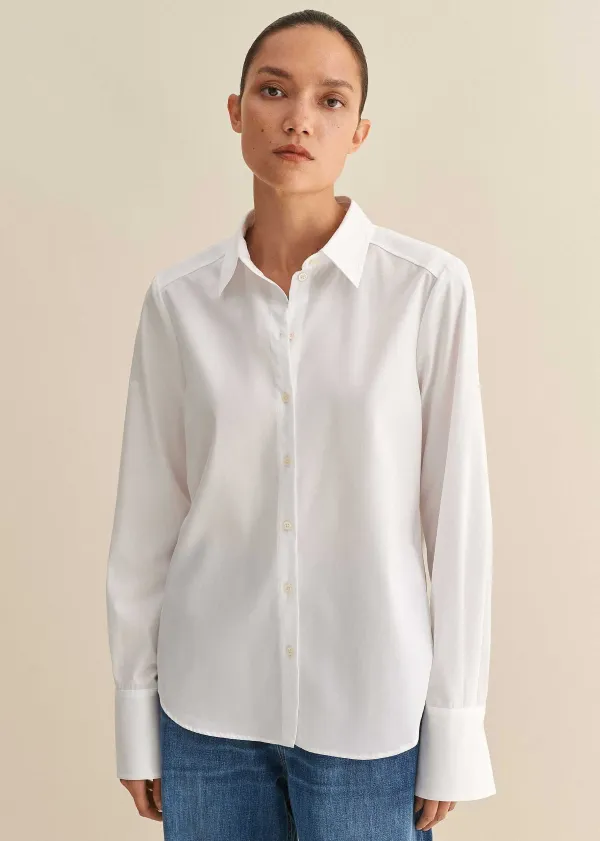 ME+EM Crease Less Cotton Forever Shirt White