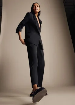 Outlet ME+EM Crop Forever Tux Trouser Suit Black