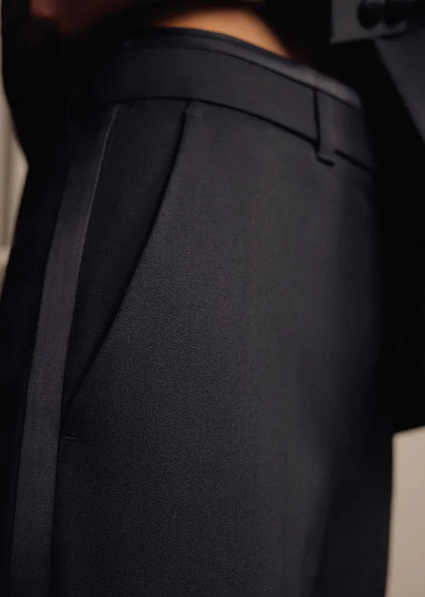 Outlet ME+EM Crop Forever Tux Trouser Suit Black