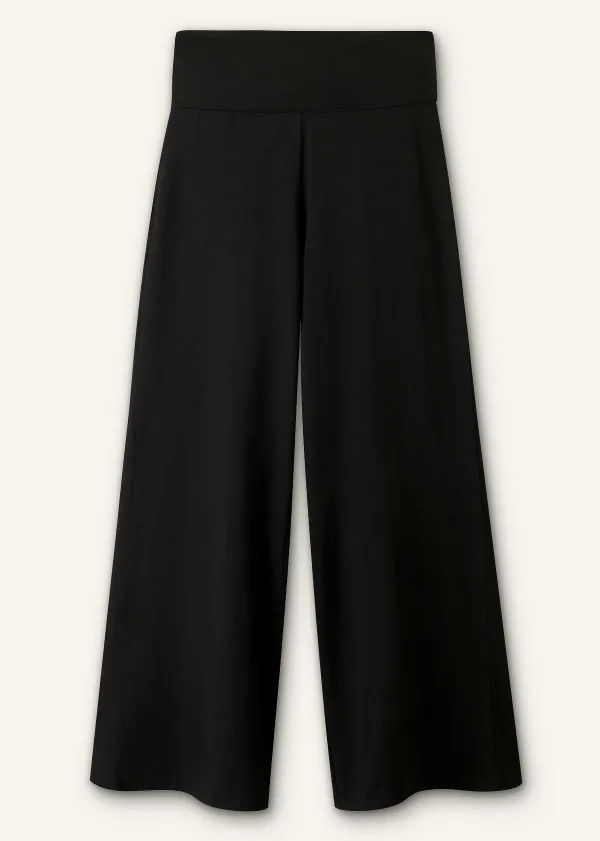 Outlet ME+EM Crop Palazzo Pant Black