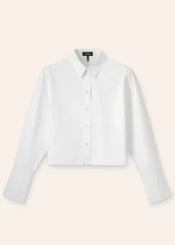 Clearance ME+EM Cropped Shirt White