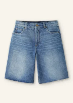 Discount ME+EM Denim High-Rise Bermuda Short Authentic Blue Wash