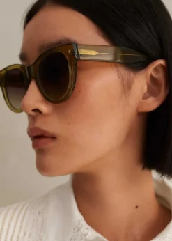 ME+EM D-Frame Sunglasses Olive