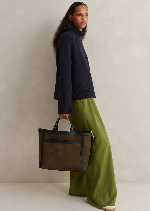 New ME+EM East West Day Tote Olive/Black