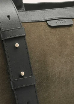 New ME+EM East West Day Tote Olive/Black