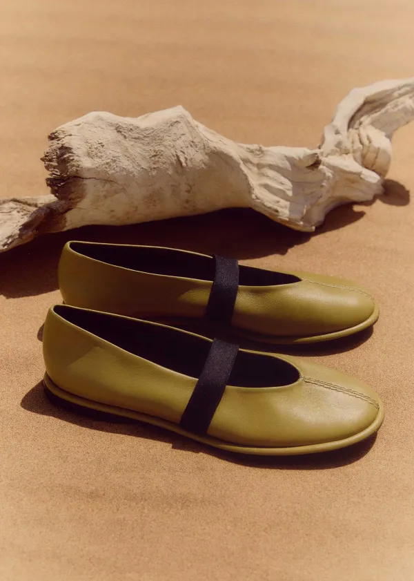 Discount ME+EM Elasticated Strap Mary Jane Olive