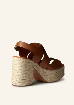 Sale ME+EM Espadrille Platform Sandal Tan