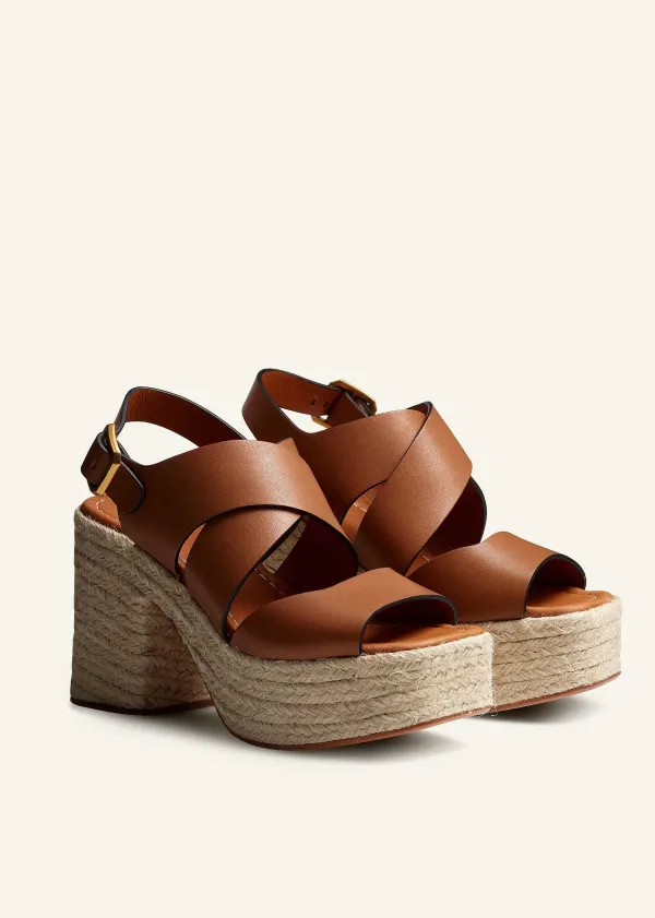 Sale ME+EM Espadrille Platform Sandal Tan