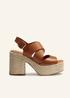 Sale ME+EM Espadrille Platform Sandal Tan