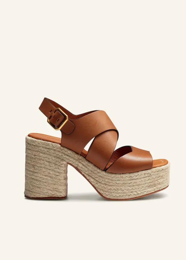 Sale ME+EM Espadrille Platform Sandal Tan