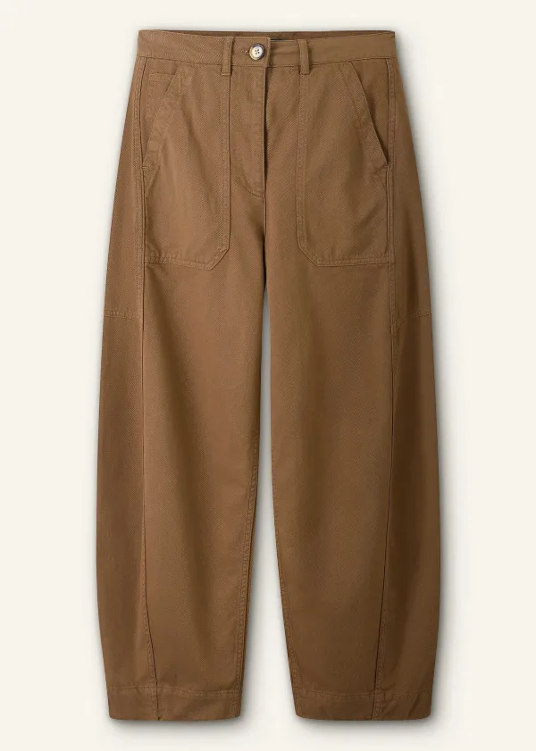 Discount ME+EM Extreme Seam Casual Trouser Tobacco