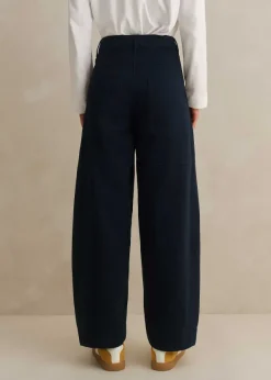 ME+EM Extreme Seam Casual Trouser Navy
