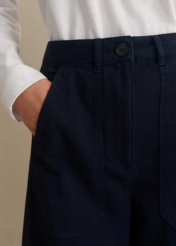 ME+EM Extreme Seam Casual Trouser Navy