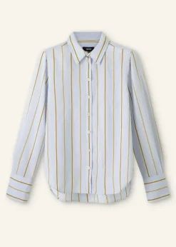New ME+EM Fine Stripe Shirt Multi Stripe