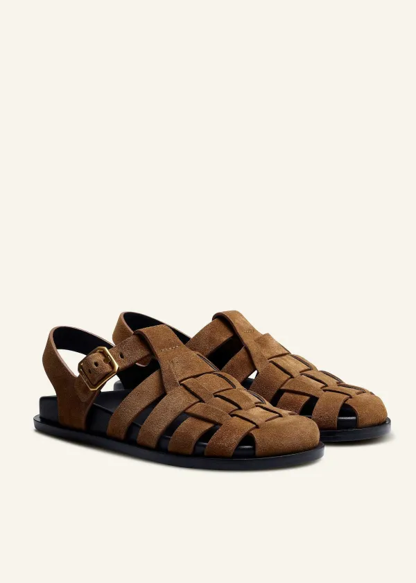 ME+EM Fisherman Sandal Tan Suede