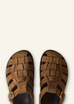 ME+EM Fisherman Sandal Tan Suede