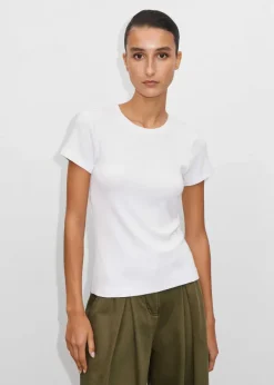 ME+EM Fitted Rib Tee White