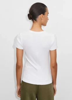 ME+EM Fitted Rib Tee White