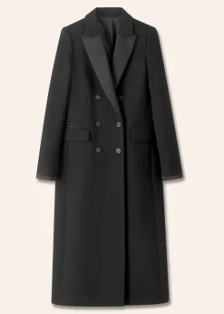 ME+EM Forever Midi Tux Coat Black