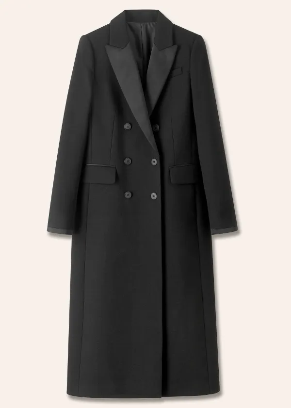 ME+EM Forever Midi Tux Coat Black