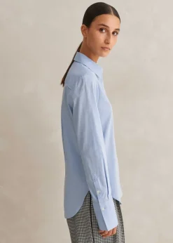 Clearance ME+EM Forever Shirt Chambray Blue