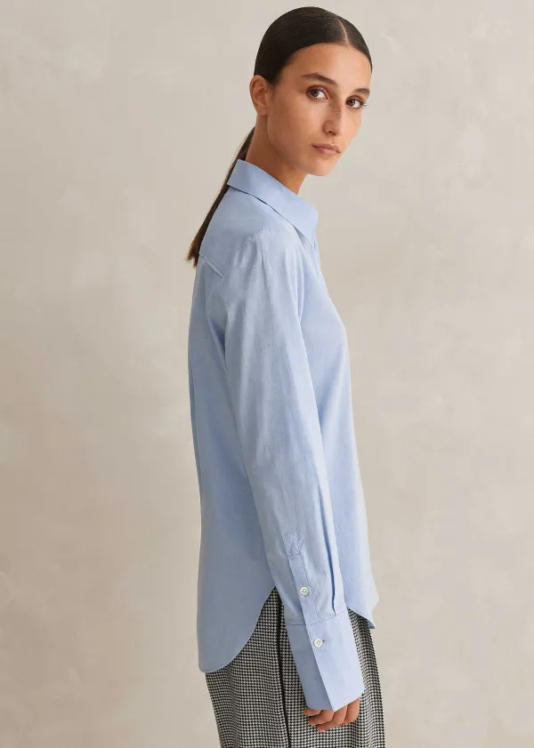 Clearance ME+EM Forever Shirt Chambray Blue