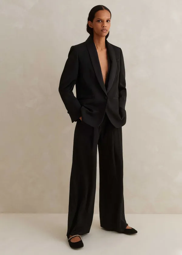 Hot ME+EM Forever Tux Regular-Length Trouser Three-Piece Suit Black