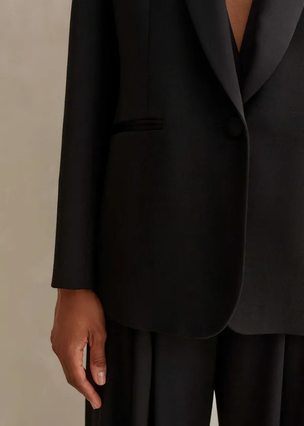 Hot ME+EM Forever Tux Regular-Length Trouser Three-Piece Suit Black