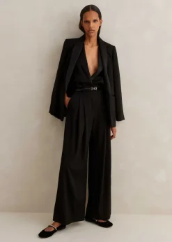 Sale ME+EM Forever Tux Short-Length Trouser Three-Piece Suit Black