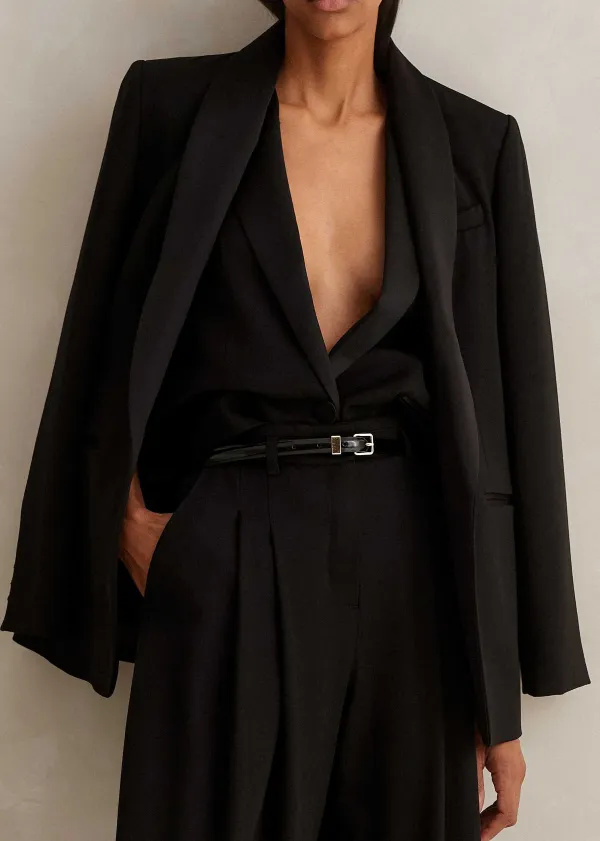 Sale ME+EM Forever Tux Short-Length Trouser Three-Piece Suit Black