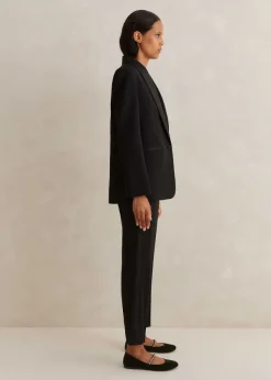 Hot ME+EM Forever Tux Slim-Crop Three-Piece Trouser Suit Black