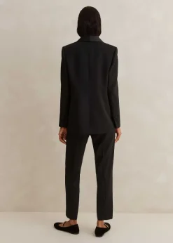 Hot ME+EM Forever Tux Slim-Crop Three-Piece Trouser Suit Black