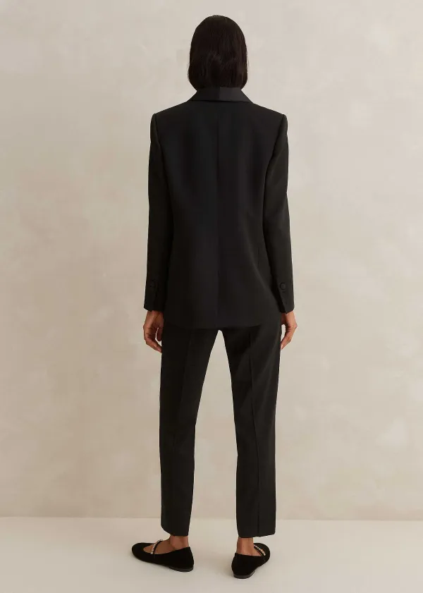 Hot ME+EM Forever Tux Slim-Crop Three-Piece Trouser Suit Black