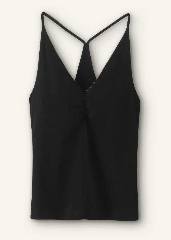 Outlet ME+EM Halterneck Tank Top Black