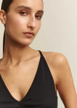 Outlet ME+EM Halterneck Tank Top Black