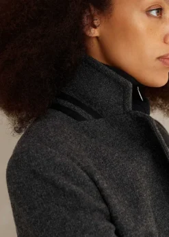 ME+EM Italian Wool Crop Forever Jacket Charcoal