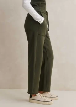 New ME+EM Jersey Engineered-Leg Jogger Olive