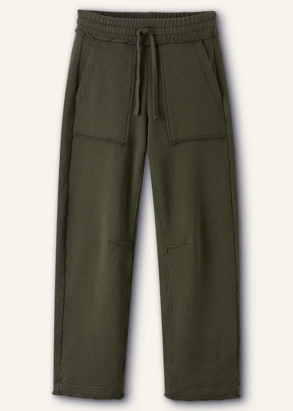 New ME+EM Jersey Engineered-Leg Jogger Olive