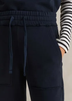 New ME+EM Jersey Engineered-Leg Jogger Navy