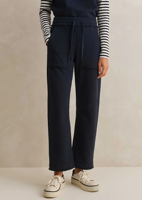 New ME+EM Jersey Engineered-Leg Jogger Navy