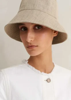 ME+EM Linen Bucket Hat Natural