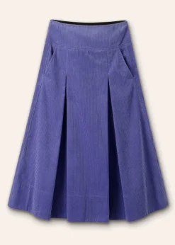 Best ME+EM Luxe Cord A-Line Midi Skirt Winter Lilac