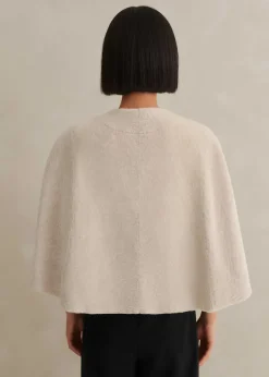 Best ME+EM Luxe Shearling Cape Neutral