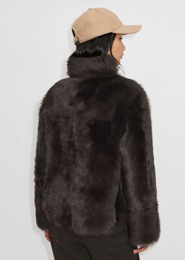 Best ME+EM Luxe Toscana Shearling Jacket Chocolate
